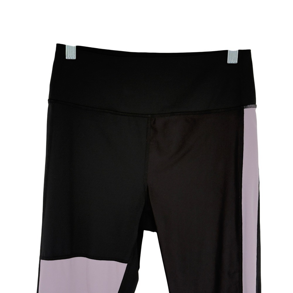 ALALA Black Purple Colorblock High Rise Leggings S - Picture 3 of 8